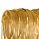 Люстра подвесная с металлическими цепочками и изогнутыми металлическими дугами 72 см Atlantis Chain варинант исполнения - 20 | Loft Concept в Перми