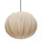 Подвесной светильник с бежевым тканевым абажуром Modern Textured Table Lamp варинант исполнения - 2 | Loft Concept в Перми