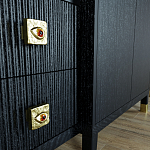 Большой шкаф с витриной Elsa Dreams Black варинант исполнения - 6 | Loft Concept в Перми