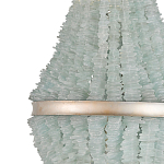 Люстра с каскадом из стеклянных декоративных элементов Shining Sea Glass варинант исполнения - 1 | Loft Concept в Перми