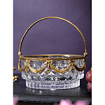 Корзиночка из прозрачного стекла с бронзовой ручкой Eden Garden варинант исполнения - 4 | Loft Concept в Перми