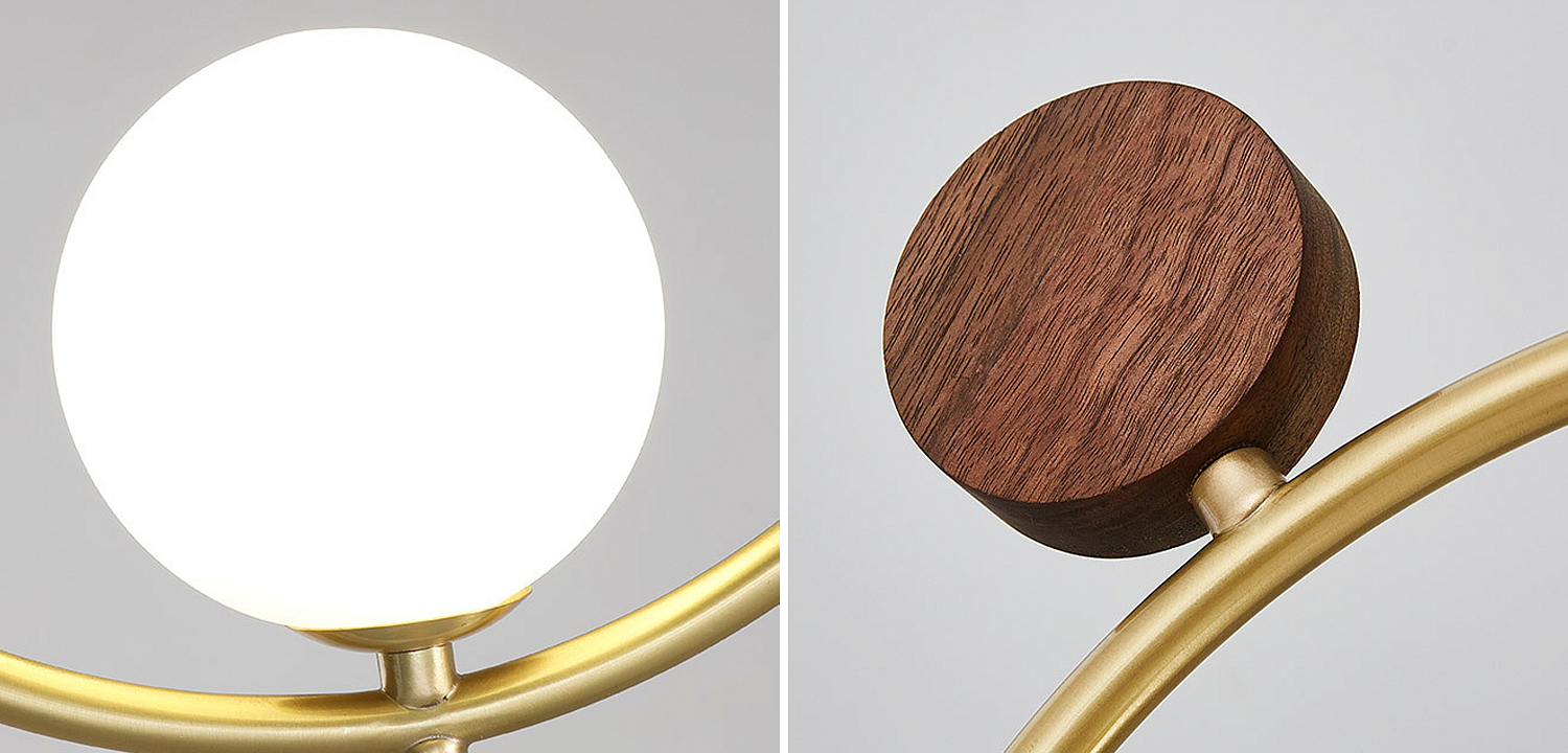 Потолочный светильник Metal Wood Ring Leaf Потолочный светильник Metal Wood Ring Leaf - Loft-Concept в Перми