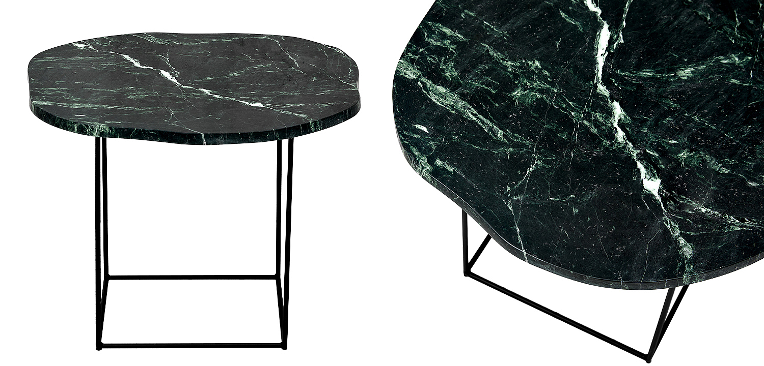 Кофейный стол с зелёной мраморной столешницей Gillespie Coffee Table Кофейный стол с зелёной мраморной столешницей Gillespie Coffee Table - Loft-Concept в Перми