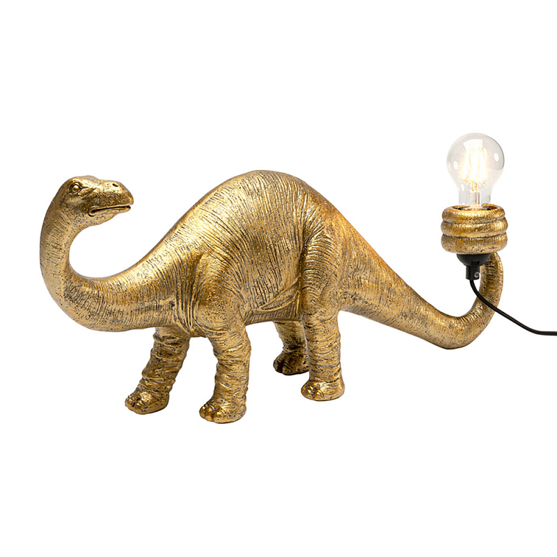 Настольная лампа для детской Золотой Динозавр  Золотой в Перми | Loft Concept 