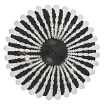 Потолочный светильник круглый с стеклянными бусинами Uniformity варинант исполнения - 1 | Loft Concept в Перми