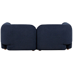 Дизайнерский двухместный диван с мягкими спинкой и подлокотниками синий Madelaine Sofa Blue варинант исполнения - 2 | Loft Concept в Перми