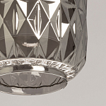 Люстра с тремя плафонами из серого граненого стекла Smoked Prism варинант исполнения - 7 | Loft Concept в Перми