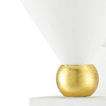 Бра с бело-золотыми плафоном в форме конуса Light Source варинант исполнения - 1 | Loft Concept в Перми