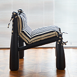 Кресло черно-белое со съемными подушками Celebrity варинант исполнения - 6 | Loft Concept в Перми