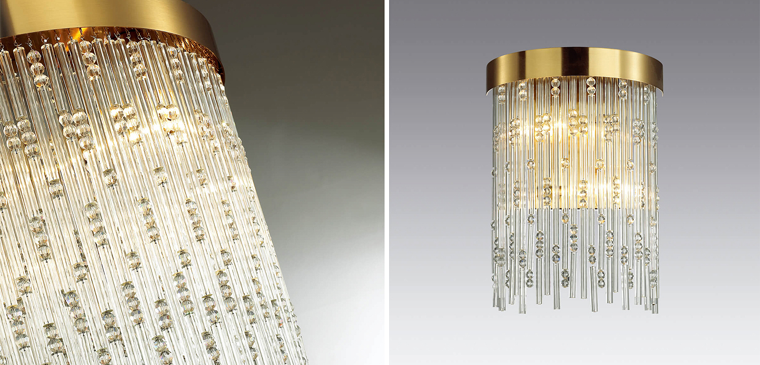 Бра Hailstorm Rain Kerri Wall lamp gold Бра Hailstorm Rain Kerri Wall lamp gold - Loft-Concept в Перми