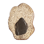 Бра с волнообразным стеклянным плафоном и вставкой из мрамора Liquid Stone варинант исполнения - 6 | Loft Concept в Перми