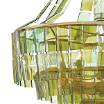 Люстра круглая каскадная Explosion of Green Shades зеленое стекло варинант исполнения - 1 | Loft Concept в Перми