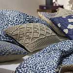 Постельное белье темно-синего цвета с рисунком Blossom Essence Sophie варинант исполнения - 6 | Loft Concept в Перми