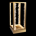 Настольная лампа прямоугольная с декоративными элементами в виде кристаллов Smooth Shine варинант исполнения - 1 | Loft Concept в Перми