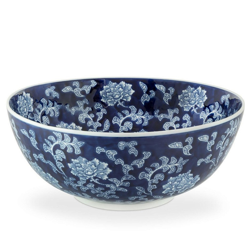 Салатник Bowl Chinoiserie Белый Синий в Перми | Loft Concept 