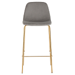 Барный стул на золотистых ножках VENDRAMIN Grey варинант исполнения - 2 | Loft Concept в Перми