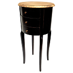 Комод маленький круглый c 3-мя ящиками и состаренным эффектом Vintage варинант исполнения - 1 | Loft Concept в Перми