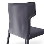 Стул серый из искуственной кожи на 4-х ножках Enigma Gray варинант исполнения - 2 | Loft Concept в Перми