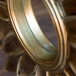 Зеркало-солнце с золотыми с лучами Rays of Peace варинант исполнения - 2 | Loft Concept в Перми