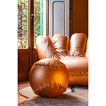 Дизайнерское кожаное кресло в форме руки Poltronova Joe Gold  Armchair варинант исполнения - 5 | Loft Concept в Перми