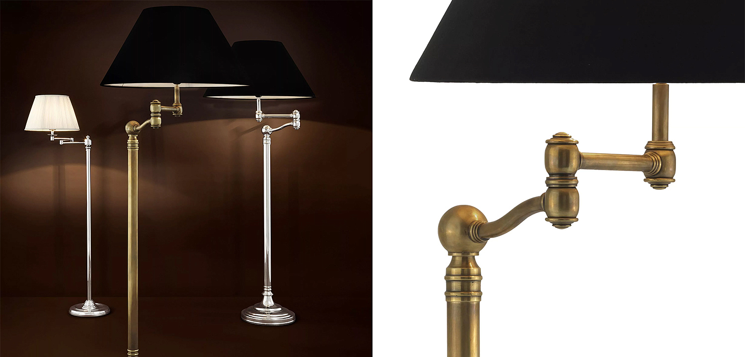 Торшер Eichholtz Floor Lamp Regis Brass Торшер Eichholtz Floor Lamp Regis Brass - Loft-Concept в Перми