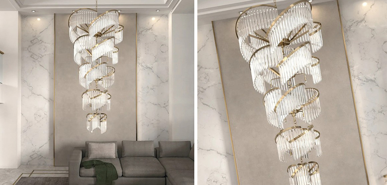 Большая Многоярусная Люстра для Высокого потолка Odeon Large Tiered Chandelier Большая Многоярусная Люстра для Высокого потолка Odeon Large Tiered Chandelier - Loft-Concept в Перми