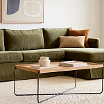 Журнальный стол с прямоугольной деревянной столешницей Urban Style Space варинант исполнения - 4 | Loft Concept в Перми