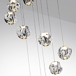 Люстра каскадня с 12-ю прозрачными шарообразными плафонами Bubbles Bocci варинант исполнения - 6 | Loft Concept в Перми