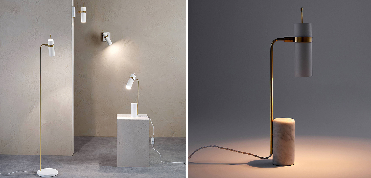 Настольная лампа Detlef Table lamp white marble Настольная лампа Detlef Table lamp white marble - Loft-Concept в Перми