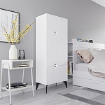 Комод белый с 4-мя дверцами на металлических ножках SPARK MULTIPURPOSE CABINET WHITE варинант исполнения - 2 | Loft Concept в Перми