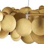 Люстра круглая из многослойных золотых дисков Metal Disc Chandelier варинант исполнения - 3 | Loft Concept в Перми