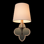 Бра с белым текстильным абажуром и фигурным основанием с зеркальной вставкой Vitorino варинант исполнения - 25 | Loft Concept в Перми