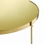 Кофейный столик овальный золотой Modern Mirror Gold Table варинант исполнения - 3 | Loft Concept в Перми