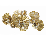 Панно настенное Blank Sheet Golden Flower варинант исполнения - 1 | Loft Concept в Перми