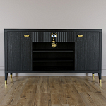 Комод-буфет Elsa Dreams Black с открытыми полками   варинант исполнения - 6 | Loft Concept в Перми