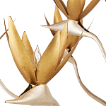 Люстра с плафонами в виде цветов Golden Bird of Paradise варинант исполнения - 1 | Loft Concept в Перми