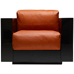 Дизайнерское кожаное кресло Poltronova Saratoga Armchair варинант исполнения - 1 | Loft Concept в Перми