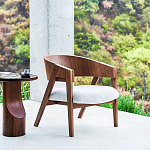 Приставной столик из массива дерева Walnut варинант исполнения - 10 | Loft Concept в Перми