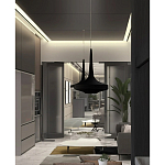 Подвесной вязаный черный светильник «Лампа Марракеша» варинант исполнения - 4 | Loft Concept в Перми