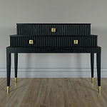 Премиальная Консоль с тремя ящиками Elsa Dreams Black варинант исполнения - 3 | Loft Concept в Перми