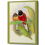 Постер на холсте с изображением птиц Blooming Birds Poster варинант исполнения - 6 | Loft Concept в Перми