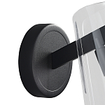 Бра конусообразной формы из прозрачного акрила и черной стали Glass Cylinder Black варинант исполнения - 3 | Loft Concept в Перми