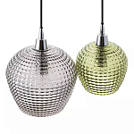 Подвесной светильник каскадный с 2-мя рельефными плафонами Cascade with Relief Lampshades варинант исполнения - 4 | Loft Concept в Перми