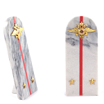 Сувенир Погон МВД из натурального камня мрамор Souvenir Epaulets варинант исполнения - 2 | Loft Concept в Перми