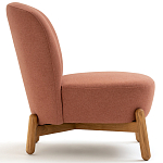 Кресло на деревянных ножках Olguin Pink Chair варинант исполнения - 3 | Loft Concept в Перми