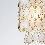 Подвесной светильник с декором из натуральной морской ракушки Iridescent Light варинант исполнения - 4 | Loft Concept в Перми