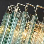 Дизайнерская люстра AQUA Blue Lagoon бирюзовое стекло несколько ярусов варинант исполнения - 4 | Loft Concept в Перми