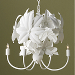 Люстра белая в виде цветков шиповника White Rosehip Flower варинант исполнения - 3 | Loft Concept в Перми