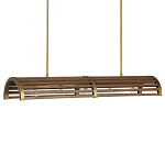 Люстра линейная полукруглой формы Wooden Horseshoe варинант исполнения - 4 | Loft Concept в Перми