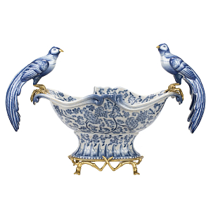 Фарфоровая чаша с птицами Blue and White